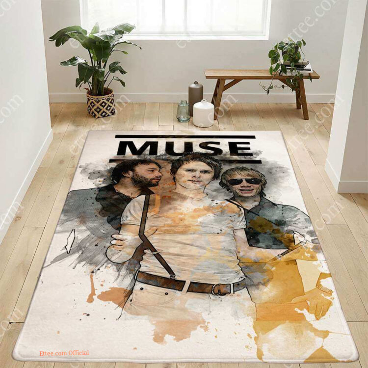 Muse Band Rug, Watercolor Music Art Gift For Room Decor - Ettee - home decoration