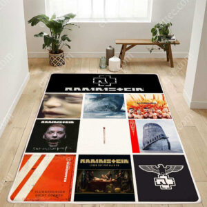 Rammstein Album Music Rug, Decor Gift For Room - Ettee - Album