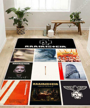 Rammstein Album Music Rug, Decor Gift For Room - Ettee - Album