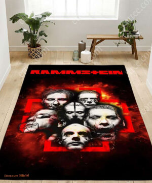 Rammstein Rug Decor, Band Music Gift For Room/Studio - Ettee - carpet