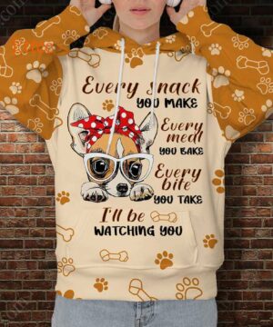 Chihuahua Mama 3D Unisex Hoodie, I'll Be Watching You - Ettee - 3D