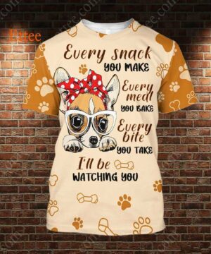 Chihuahua Mama 3D Unisex Hoodie, I'll Be Watching You - Ettee - 3D