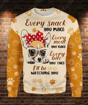 Chihuahua Mama 3D Unisex Hoodie, I'll Be Watching You - Ettee - 3D