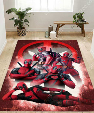 Marvel Deadpool Rug, Mat House Decoration For Family Gift - Ettee - Family Gift