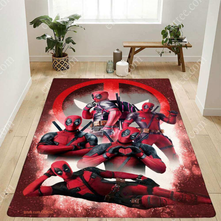 Marvel Deadpool Rug, Mat House Decoration For Family Gift - Ettee - Family Gift