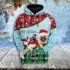 Pug Santa Paws Christmas 3D Hoodie Unisex - Ettee - 3D Hoodie