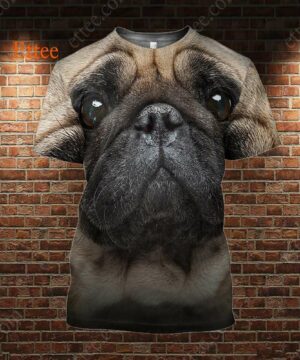 Pug Soulful Eyes 3D Unisex Hoodie - Ettee - 3D