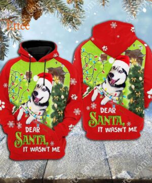 Siberian Husky 3D Unisex Hoodie, Naughty Dog It's Wasn't Me - Ettee - 3D