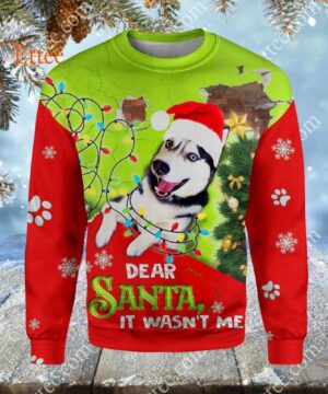 Siberian Husky 3D Unisex Hoodie, Naughty Dog It's Wasn't Me - Ettee - 3D