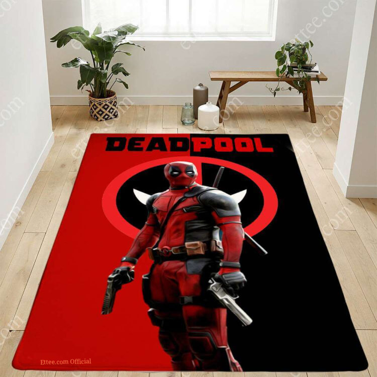Superhero Deadpool Rug, Fantastic Decor For Room - Ettee - deadpool