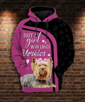 Yorkshire Terrier 3D Unisex Hoodie, A Bond That Can't Be Broken - Ettee - 3D