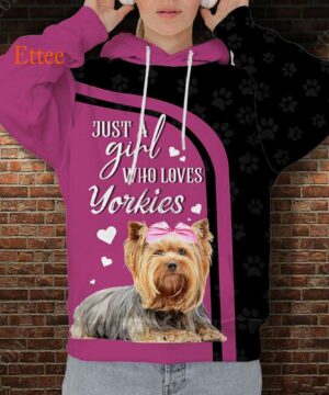 Yorkshire Terrier 3D Unisex Hoodie, A Bond That Can't Be Broken - Ettee - 3D