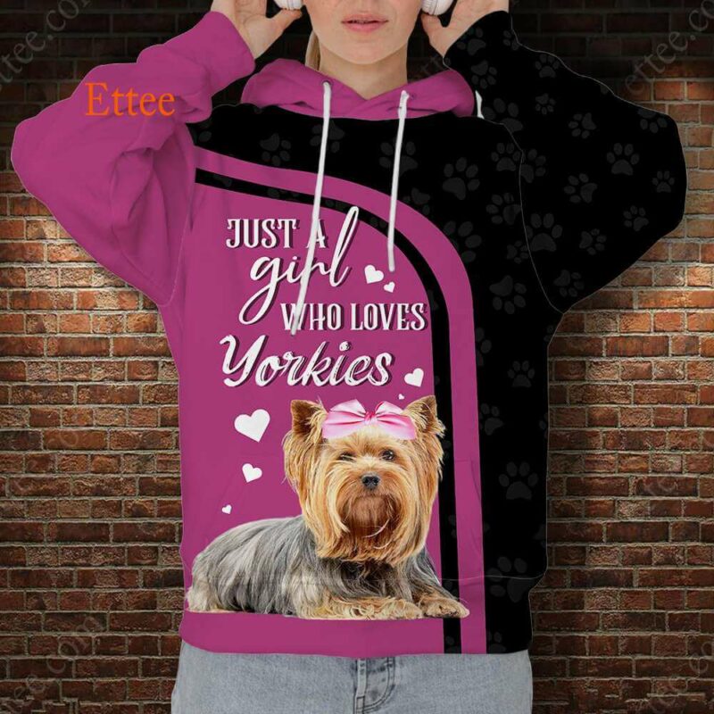 Yorkshire Terrier 3D Unisex Hoodie, A Bond That Can't Be Broken - Ettee - 3D