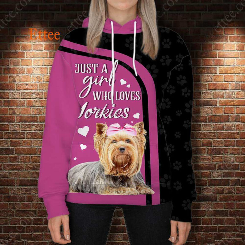 Yorkshire Terrier 3D Unisex Hoodie, A Bond That Can't Be Broken - Ettee - 3D