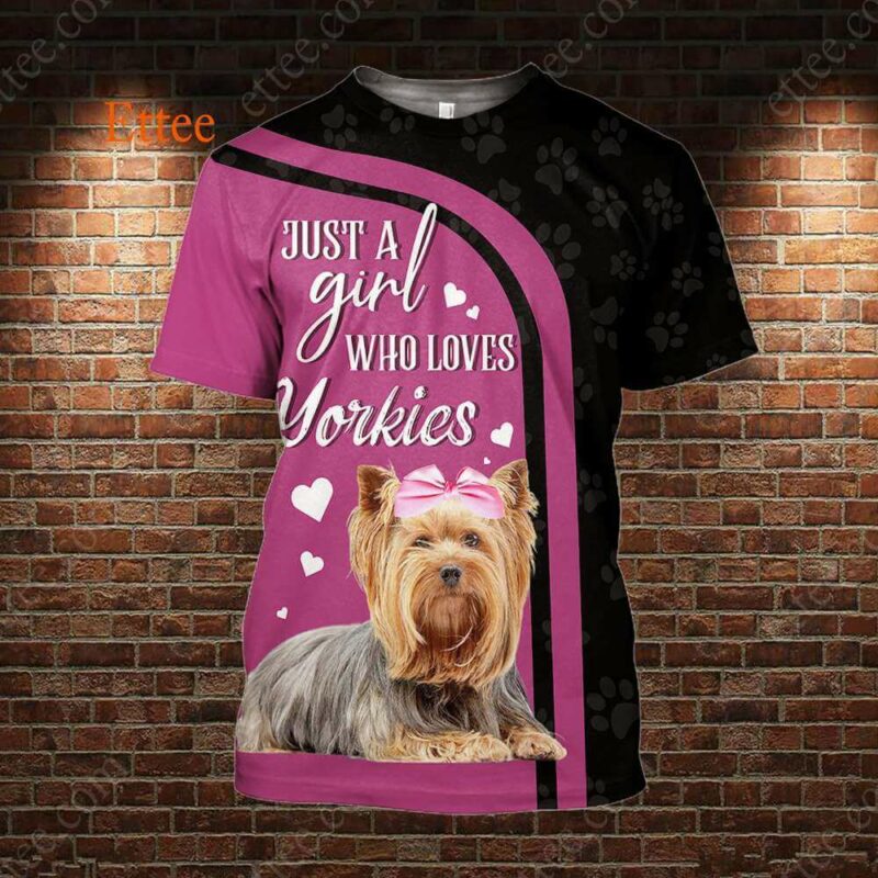 Yorkshire Terrier 3D Unisex Hoodie, A Bond That Can't Be Broken - Ettee - 3D