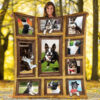 3D Boston Terrier Dog Fleece Quilt Blanket Gift For Dog Lover. Foldable And Compact - Super King - Ettee