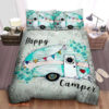 3D Camping Car Happy Camper Cotton Bed Sheets Spread Comforter Duvet Cover Bedding Set - Twin - Ettee