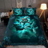 3d Sea Turtle Blue Ocean Bed Sheets Duvet Cover Bedding Set - King - Ettee