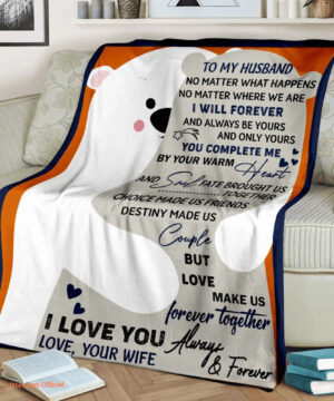 Valentine Husband And Wife Couple I Love You Quilt Blanket. Foldable And Compact - Super King - Ettee