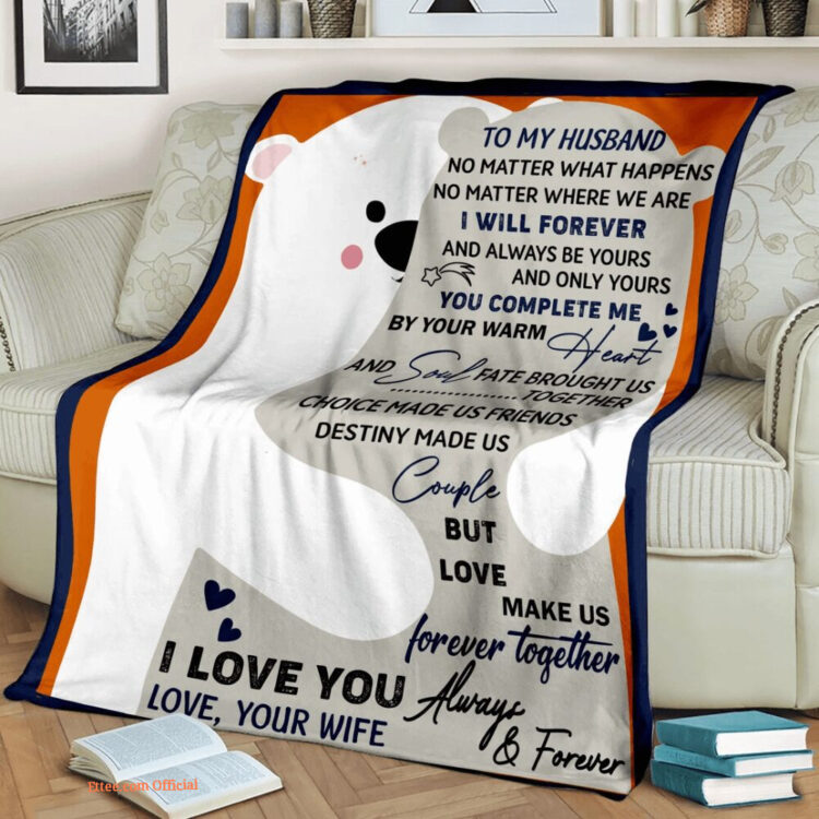 Valentine Husband And Wife Couple I Love You Quilt Blanket. Foldable And Compact - Super King - Ettee