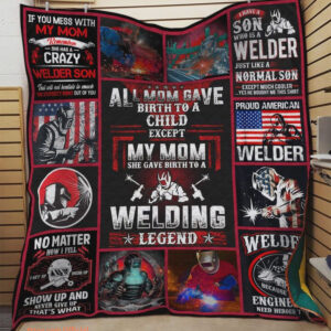 All Mom Gave Birth To A Child Except My Mom Quilt Blanket - Ettee - child