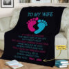 Anniversary Customized Quilt Blanket For Wife Fleece Blanket For Valentine - Super King - Ettee