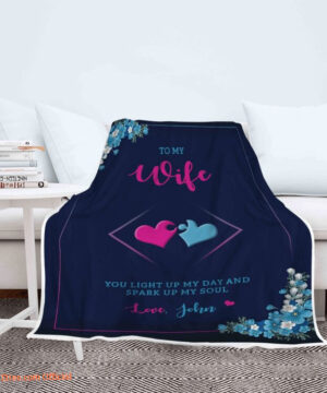 Valentine's Day Anniversary Customized Name Quilt Blanket For Wife - Super King - Ettee