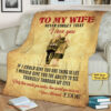 Anniversary Gift To My Wife Never Forget That I Love You Customized Quilt Blanket - Super King - Ettee