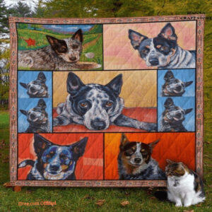 Australian Cattle Dog Pet Lovers Nature Quilt Blanket. Lightweight And Smooth Comfort - Super King - Ettee