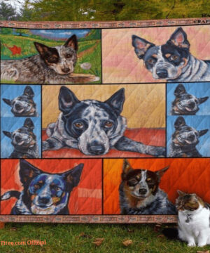 Australian Cattle Dog Pet Lovers Nature Quilt Blanket. Lightweight And Smooth Comfort - Super King - Ettee