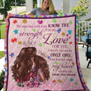 Autism Mom And Daughter No One Else Quilt Blanket - Super King - Ettee