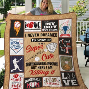 Baseball Mom I Am Killing It Quilt Blanket Great Customized Gifts For Birthday Christmas Thanksgiving Mother's Day Perfect Gifts For Baaseball Lover - Ettee