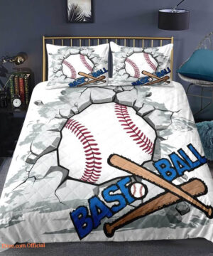 Baseball Sport 3pcs Comforter set 3D Bedding set Quilt For Bedroom - King - Ettee