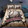 Baseball Sport 3pcs Comforter set 3D Bedding set Quilt For Bedroom2 - King - Ettee