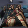 Baseball Sport 3pcs Comforter set 3D vintage Bedding set Quilt For Bedroom - King - Ettee