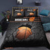 Basketball Sports 3pcs Comforter set Room Decor Bedding set Quilt For Kids Adult Teens Bedroom - King - Ettee