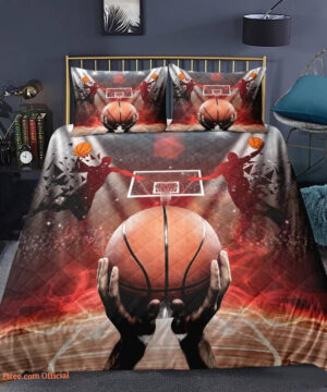 Basketball Sports Comforter Set - Kids, Teens, Adults - Room Decor Bedding Quilt - Ideal Basketball Fan Gift - King - Ettee