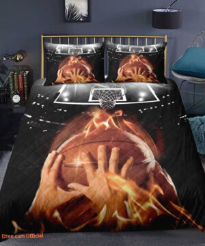 Basketball Sports 3-Piece Comforter Set for Kids, Teens, and Adults - Bedroom Decor Bedding Quilt - Perfect Gift - King - Ettee