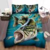 Bass Fishing Hunter Cotton Bed Sheets Spread Comforter Duvet Cover Bedding Sets - Ettee - bass fishing