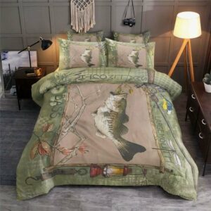 Bass Fishing Large Mouth Small Mouth Bedding Set - Ettee - bass fishing