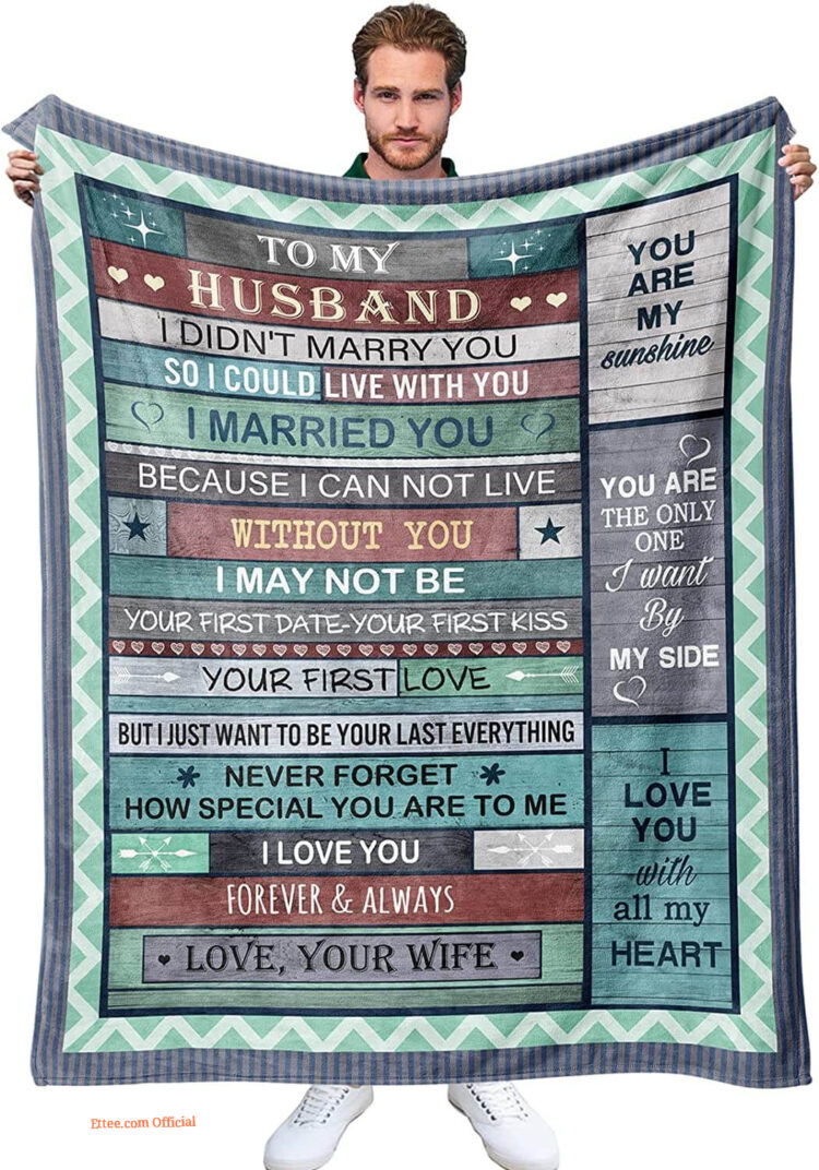 Best Husband Gifts Quit Blanket From Wife Valentine's Day - Super King - Ettee