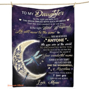Birthday Letter To My Daughter Fleece Blanket - Gifts For Daughter - Super King - Ettee