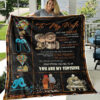 To My Wife Love Your Husband Quilt Blanket. Lightweight And Smooth Comfort - Super King - Ettee