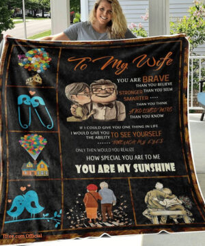 To My Wife Love Your Husband Quilt Blanket. Lightweight And Smooth Comfort - Super King - Ettee