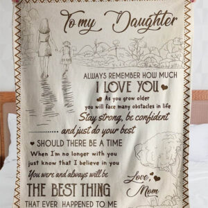 Quilt Blanket for Daughter From Mom. Luxurious Super Soft Quilt Blanket. Best Mom Ever Gifts - Super King - Ettee