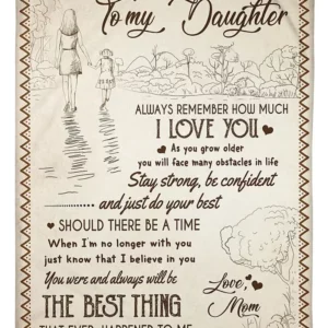 Quilt Blanket for Daughter - Luxurious Super Soft Gift from Mom - Throw - Ettee