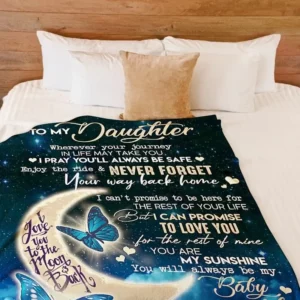 Daughter's Heartwarming Blanket from Mom - Thoughtful Gift - Super King - Ettee