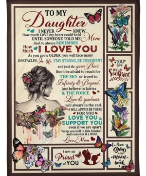 Heartwarming Daughter's Blanket - Meaningful Mom Gift - Super King - Ettee