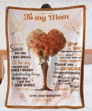 Quilt Blankets For Mom.Daughter To Mom Since The Day I Was Small Till Day - Super King - Ettee