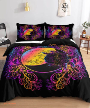 Bohemia Boho Moon 3 Piece Bedding Set. Luxurious Smooth And Durable - King - Ettee